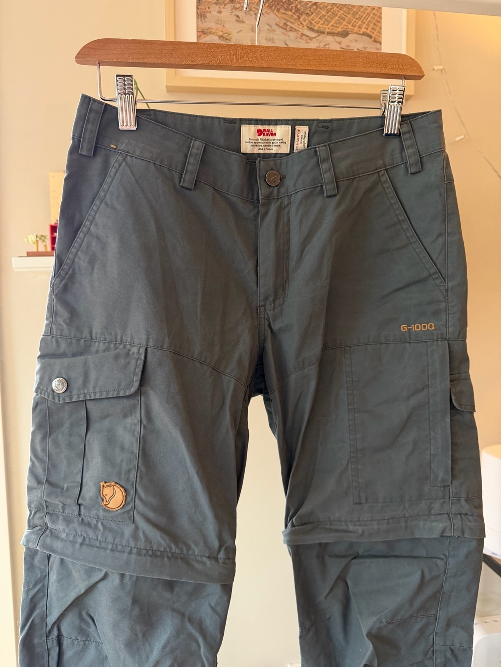 Fjallraven Karla Pro Zip Off G-1000 Cargo Pants Convertible